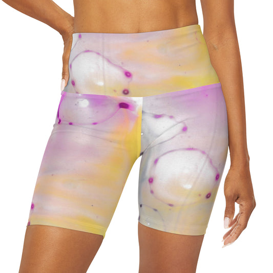 Pantalones cortos de yoga de cintura alta (AOP)