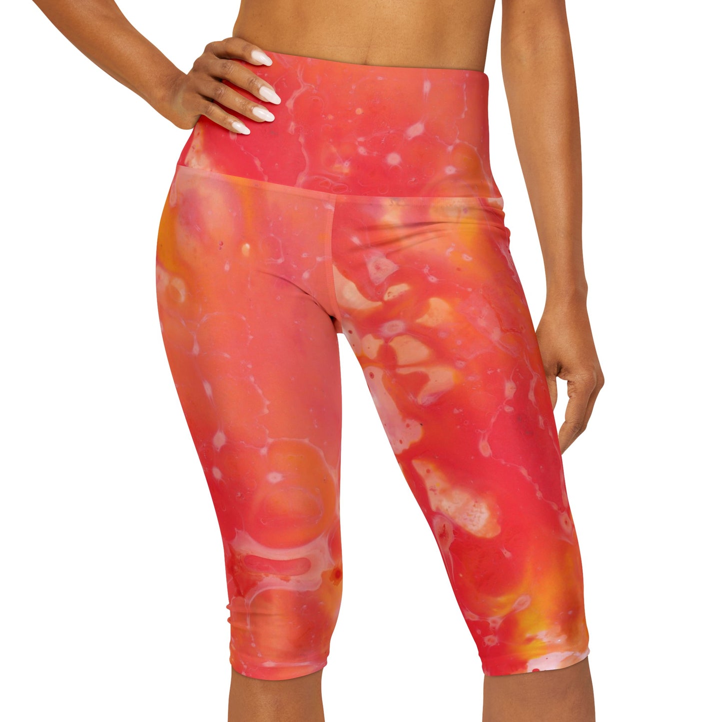 Leggings capri de yoga (AOP)