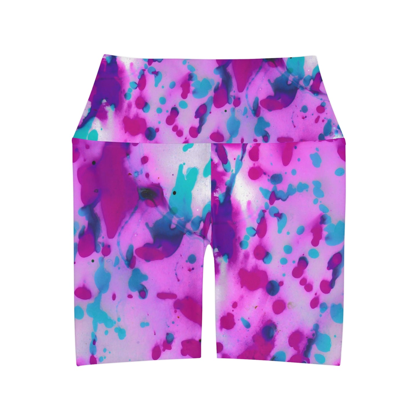 Pantalones cortos de yoga de cintura alta (AOP)