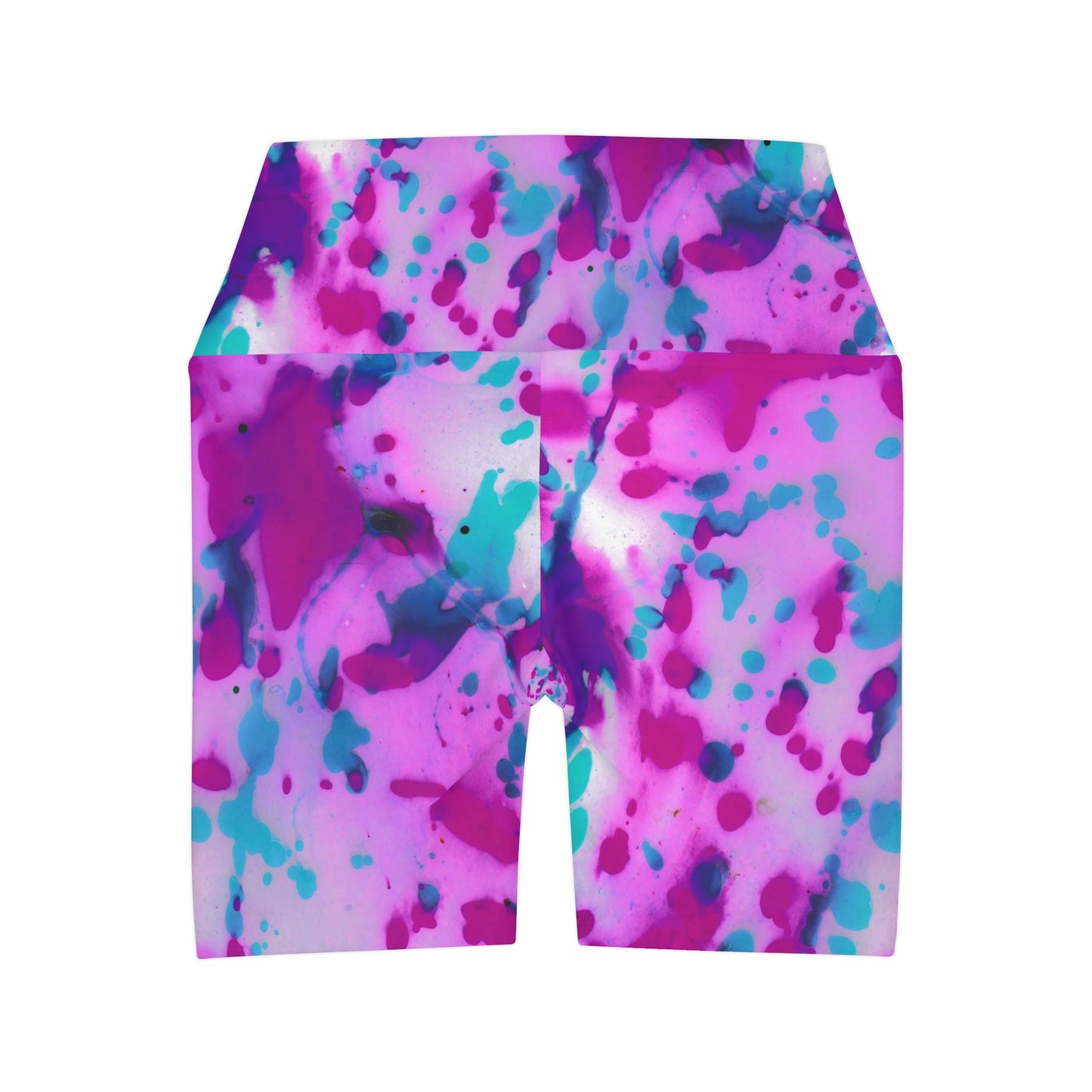 Pantalones cortos de yoga de cintura alta (AOP)