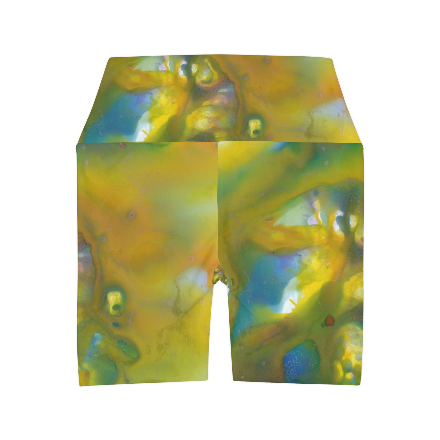 Pantalones cortos de yoga de cintura alta (AOP)