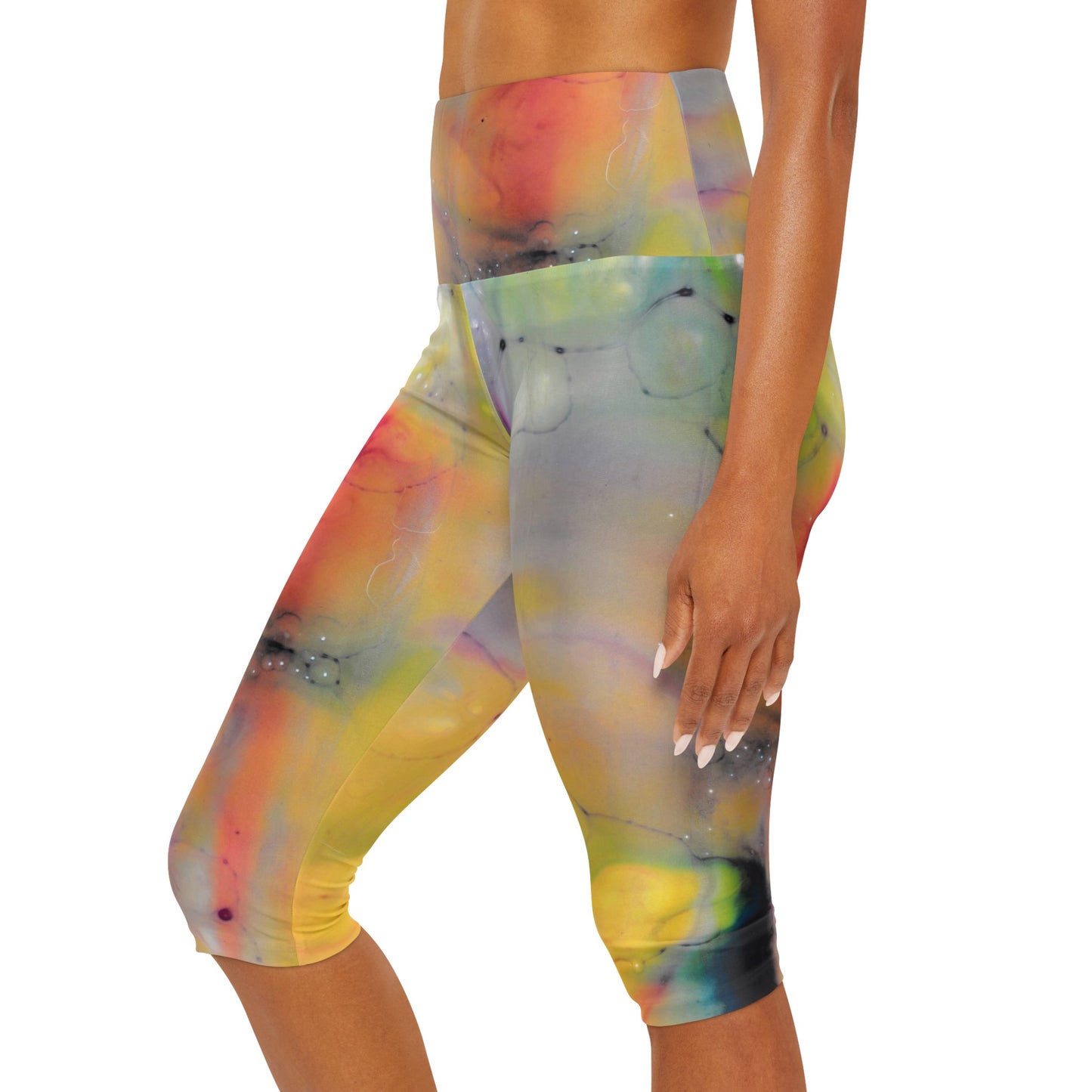 Leggings capri de yoga (AOP)