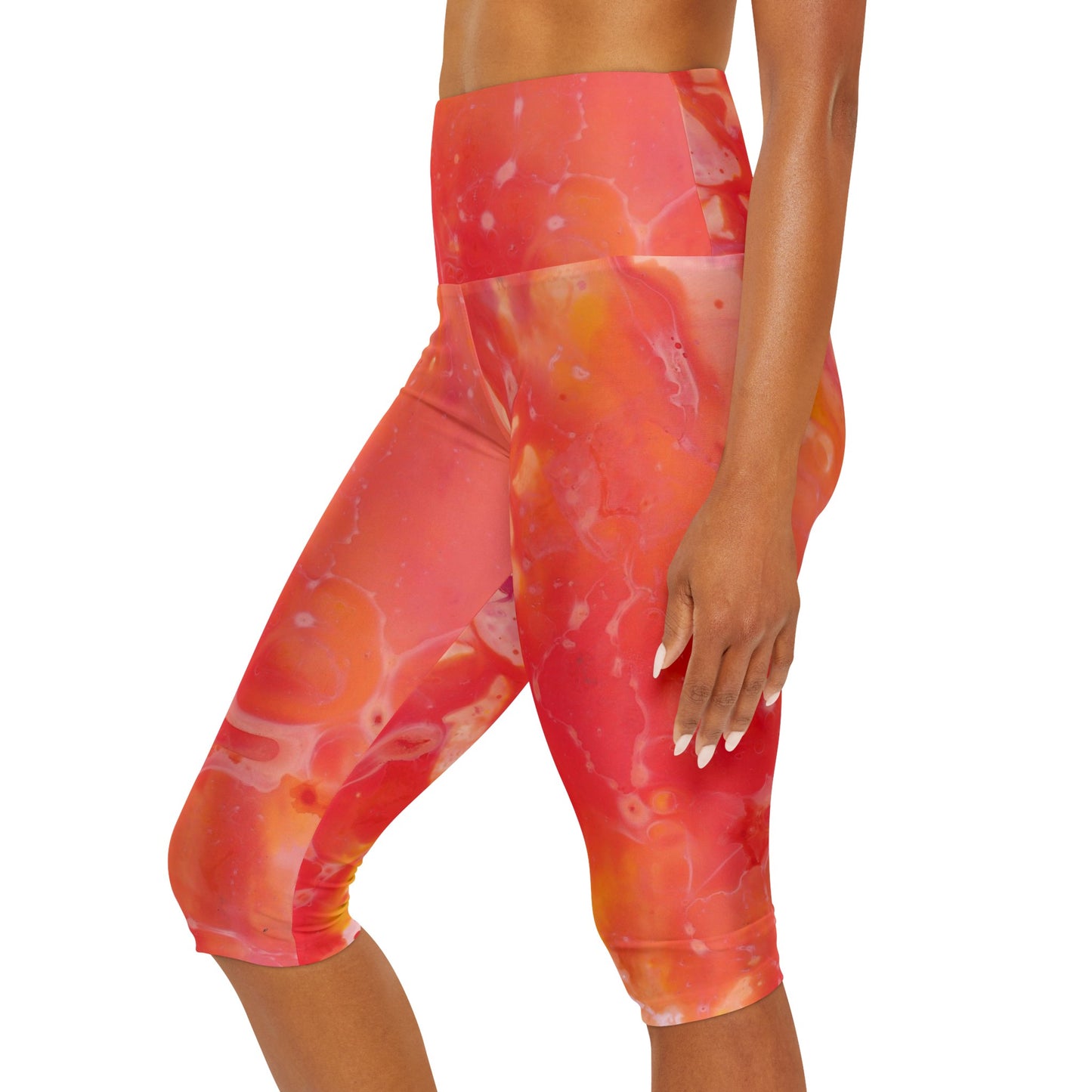 Leggings capri de yoga (AOP)