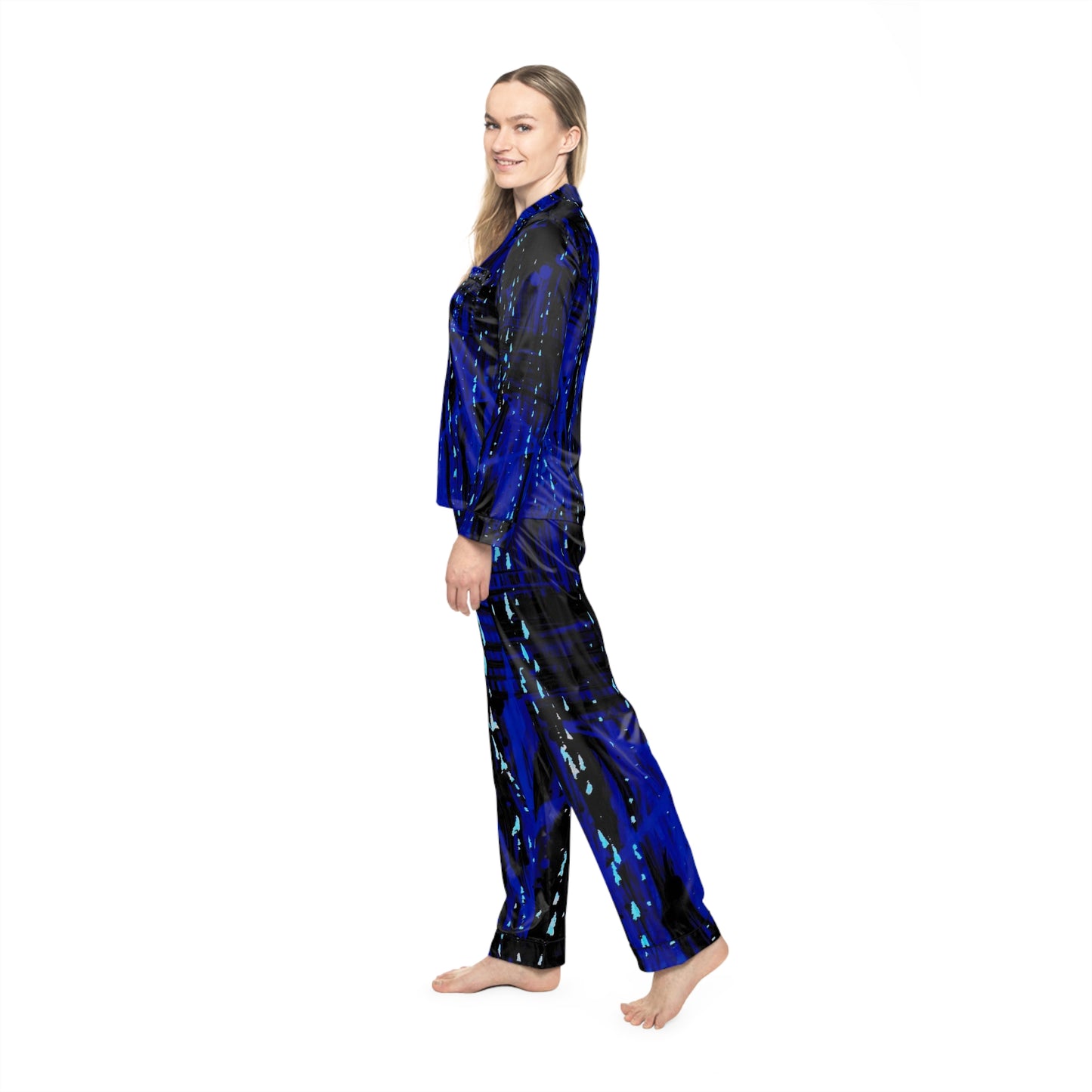 Pijama de satén para mujer (AOP)
