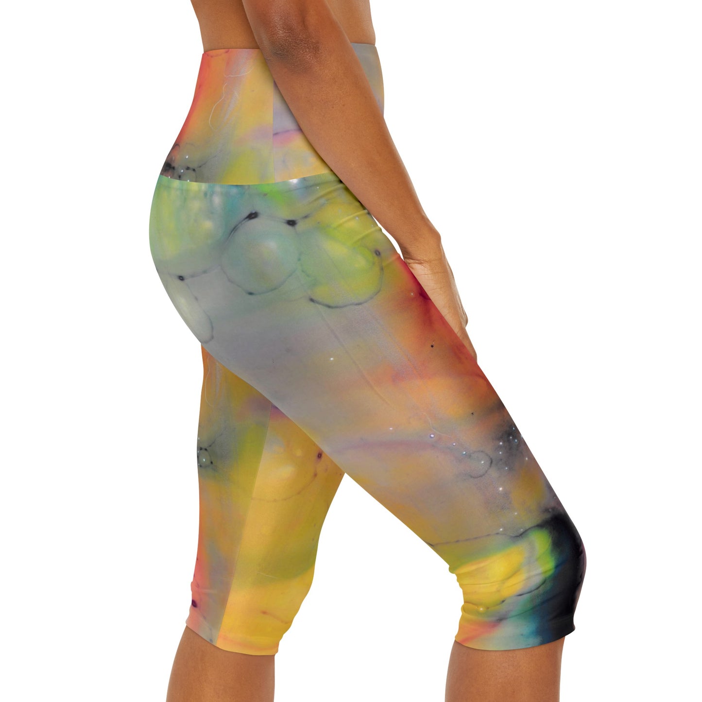 Leggings capri de yoga (AOP)