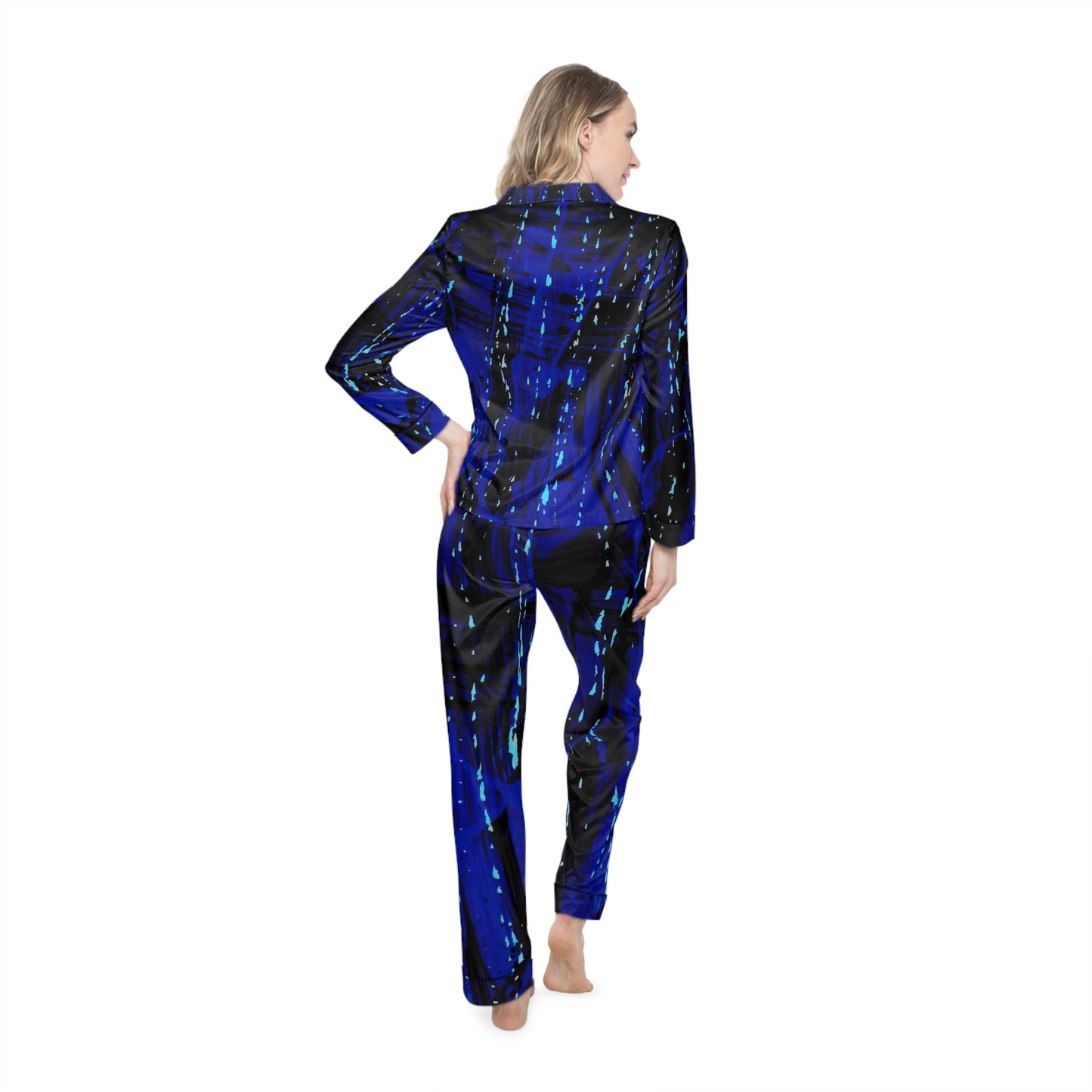 Pijamas de satén para mujer (AOP)