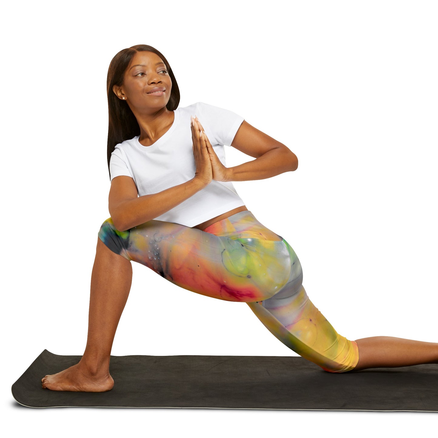 Leggings capri de yoga (AOP)