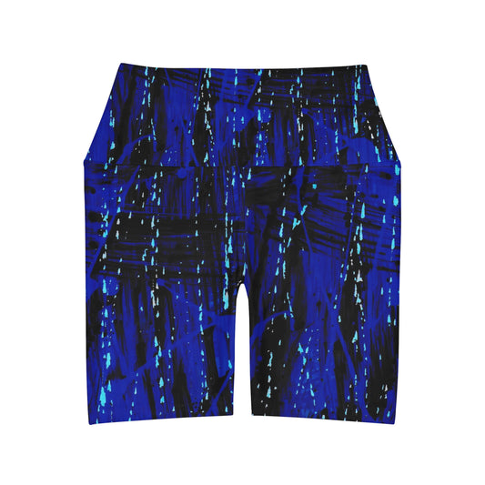 Pantalones cortos de yoga de cintura alta (AOP)