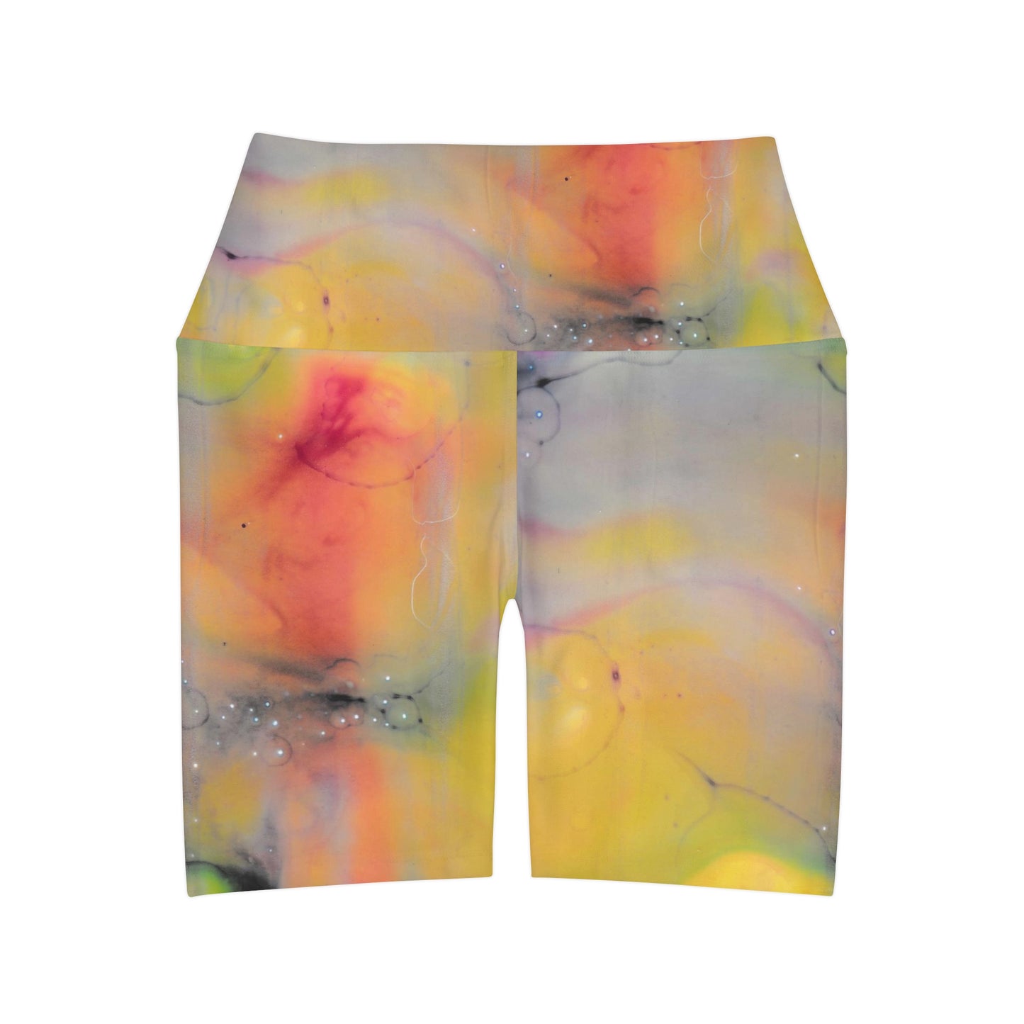 Pantalones cortos de yoga de cintura alta (AOP)