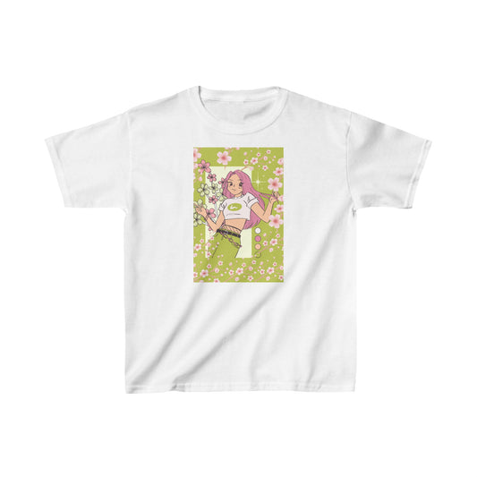 Camiseta de algodón pesado para niños