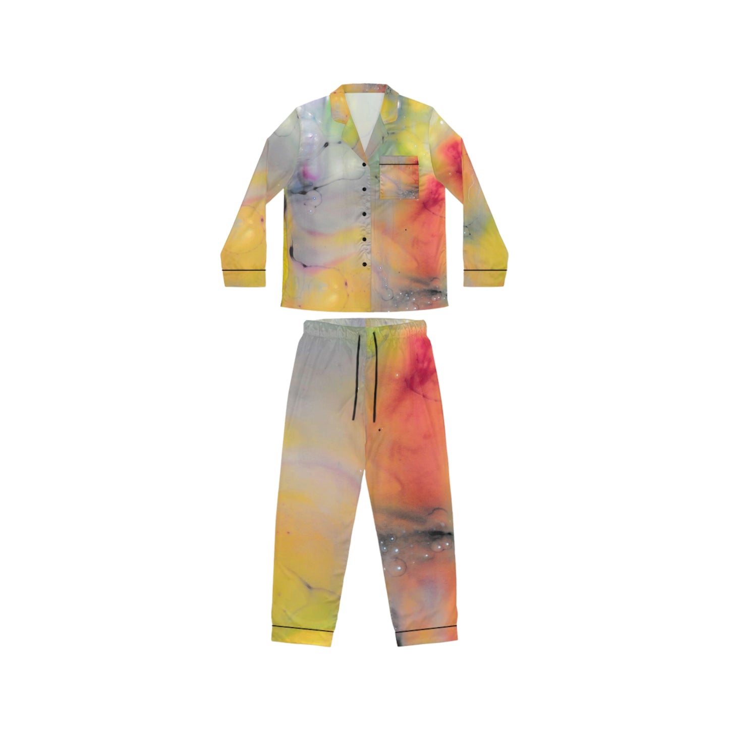 Pijamas de satén para mujer (AOP)