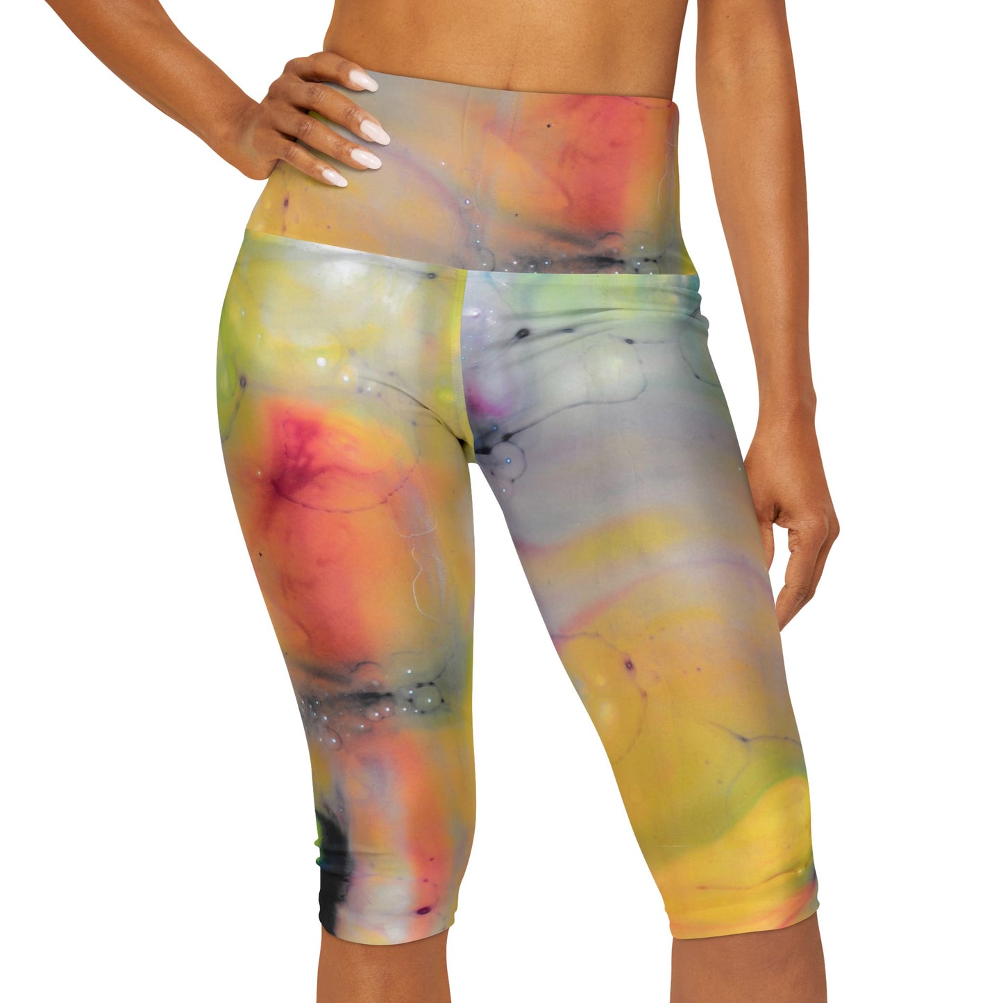 Leggings capri de yoga (AOP)