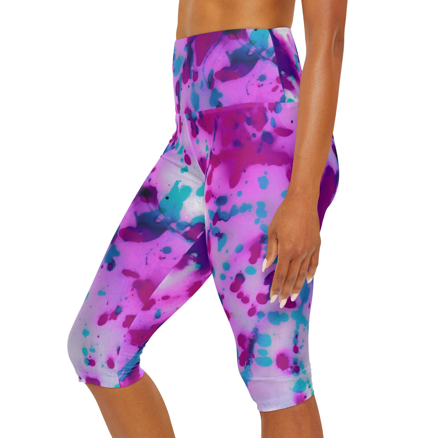 Leggings capri de yoga (AOP)