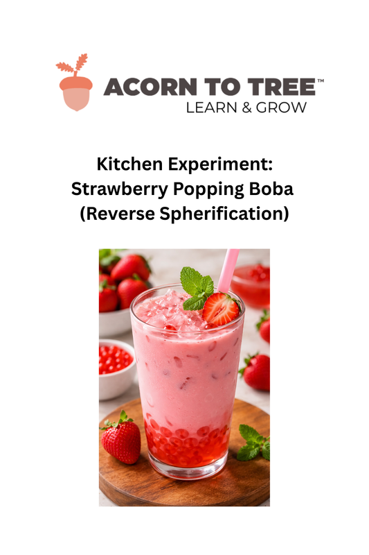 🍓 Kitchen Experiment: Strawberry Popping Boba at Home