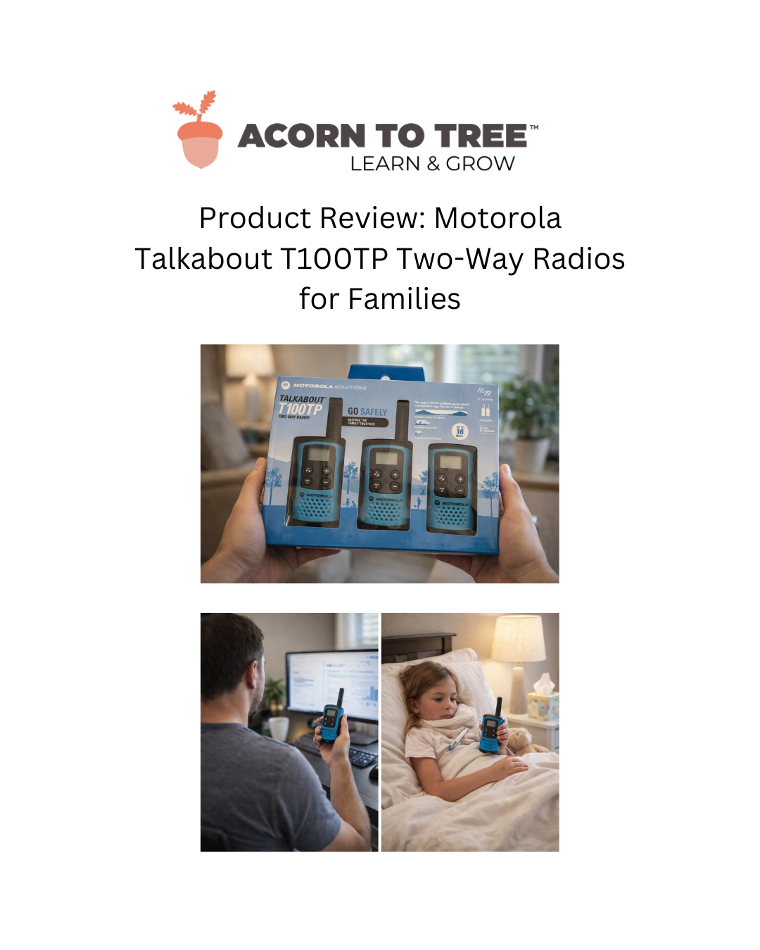 Product Review: Motorola Talkabout T100TP Two-Way Radios for Families