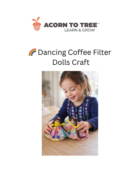 Dancing Coffee Filter Dolls Craft