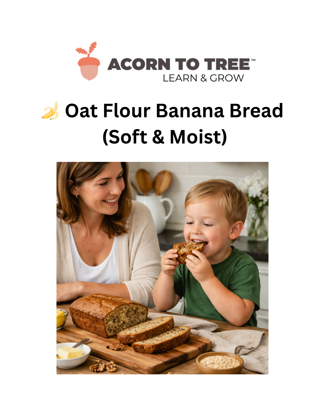 🍌 Oat Bran Banana Bread (Soft, Fluffy & Nourishing)