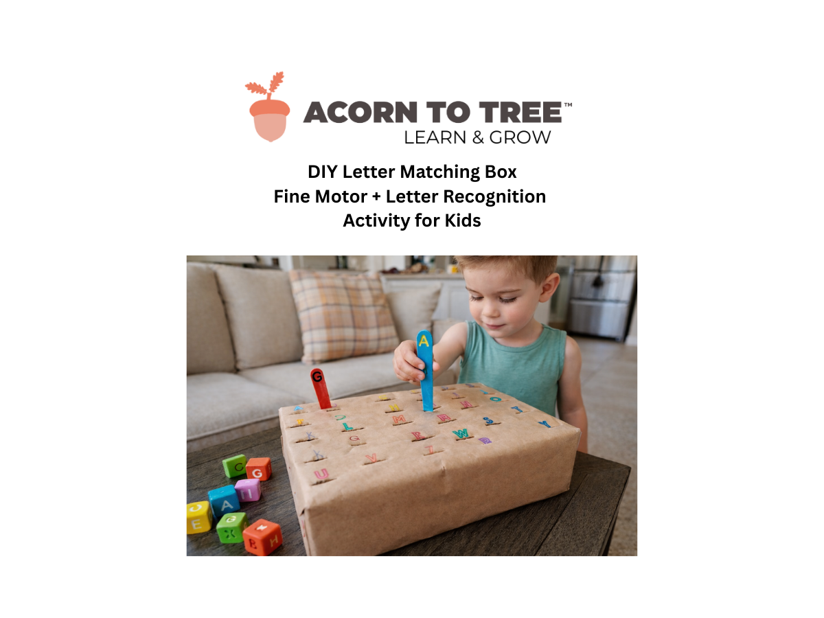 DIY Letter Matching Box: A Simple Fine Motor & Alphabet Activity for ...