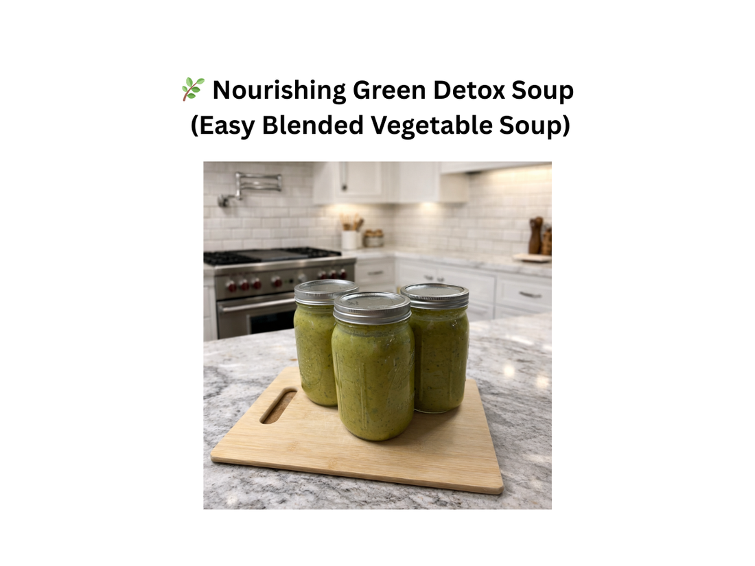 🌿 Nourishing Green Detox Soup (Easy Blended Vegetable Soup)