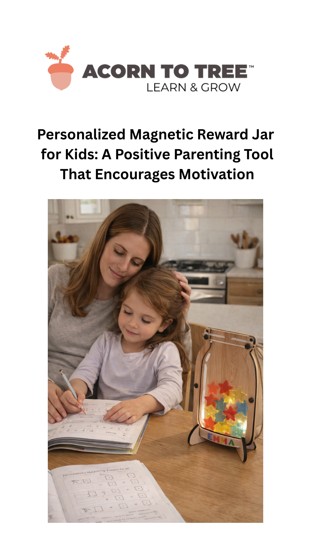 Personalized Magnetic Reward Jar for Kids: A Positive Parenting Tool That Encourages Motivation