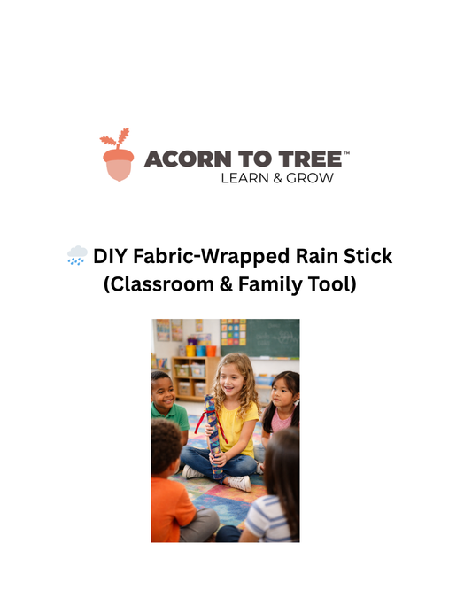 🌧️ DIY Fabric-Wrapped Rain Stick (Classroom &amp; Family Tool)