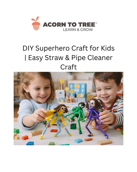 A Creative Straw & Pipe Cleaner Superhero Activity