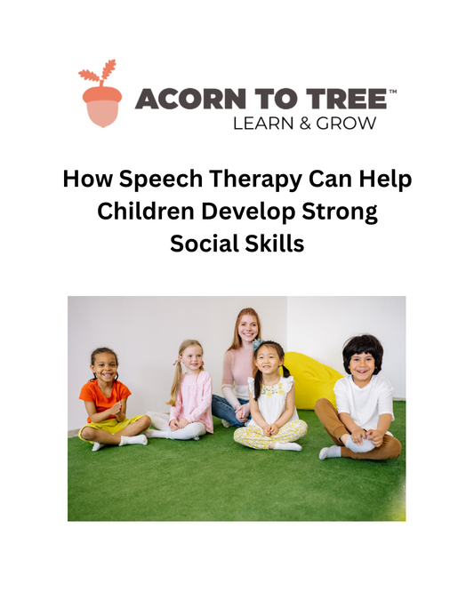 How Speech Therapy Can Help Children Develop Strong Social Skills