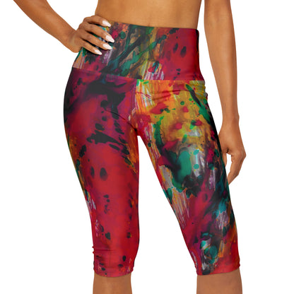 Yoga Capri Leggings (AOP)