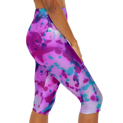 Yoga Capri Leggings (AOP)