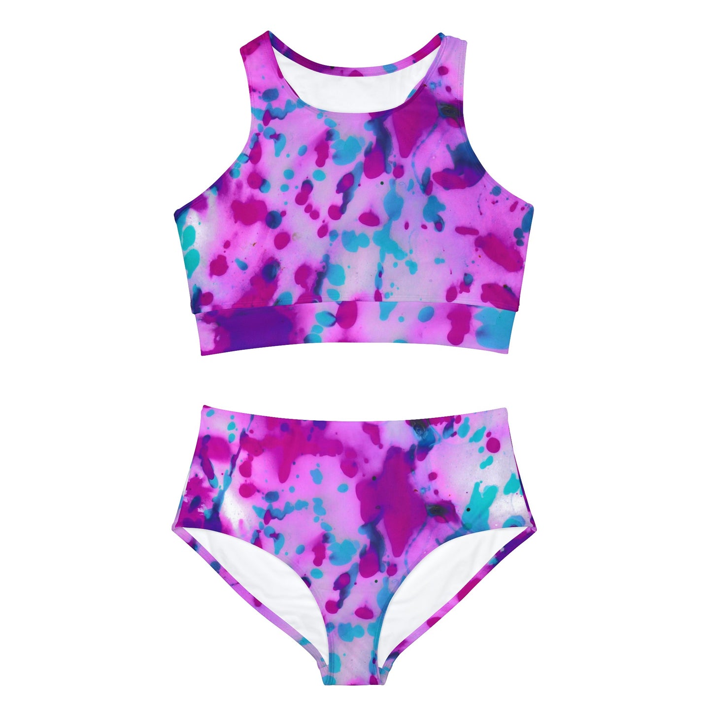 Conjunto de bikini deportivo (AOP) 