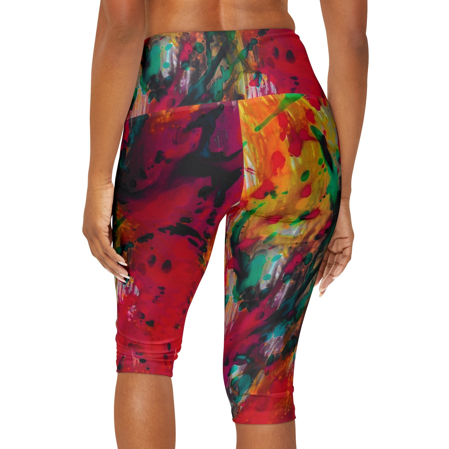 Leggings capri de yoga (AOP)