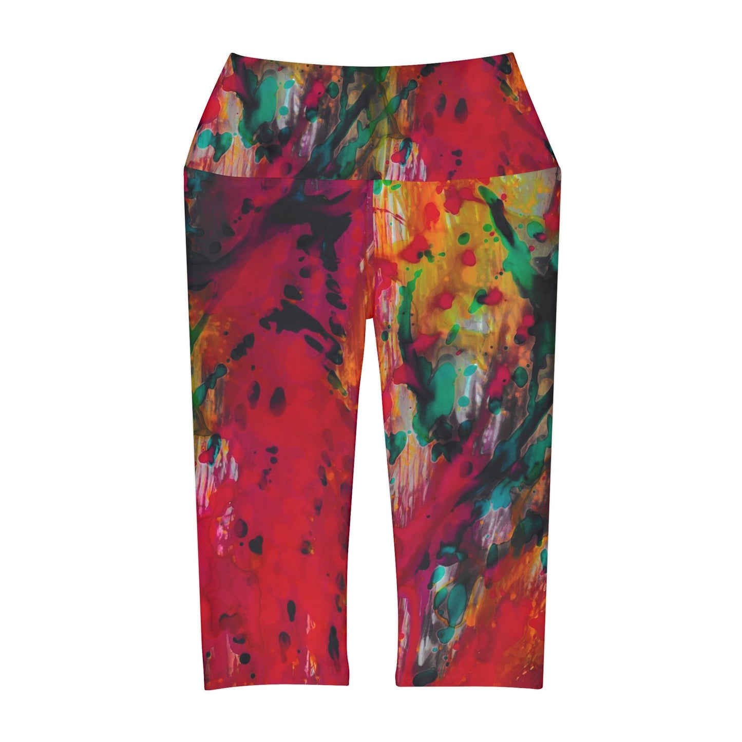 Leggings capri de yoga (AOP)